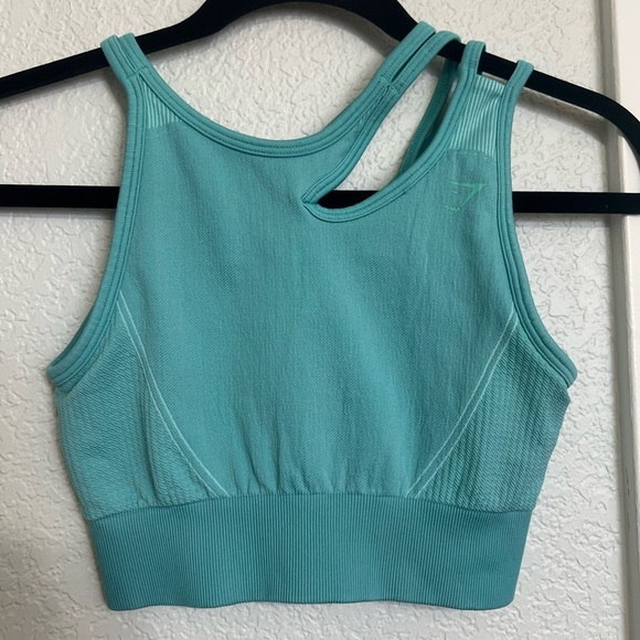 Gymshark Mint Blue Ultra Seamless Sports Bra - Picture 1 of 7
